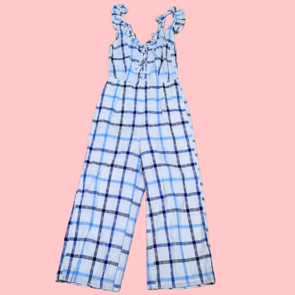 NWOT Plaid Jumpsuit